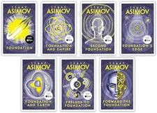 Isaac Asimov Foundation Series Complete 7 Books Collection Set NEW Paperbck 2021