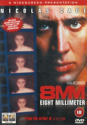 8MM (1999) DVD, Nicolas Cage, Joaquin Phoenix, James Gandolfini [Region 2]