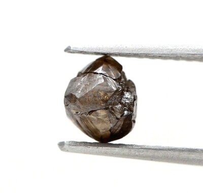 Earthmine diamond 0.98ct gray brown mix sparkling natural polygon shape for gift