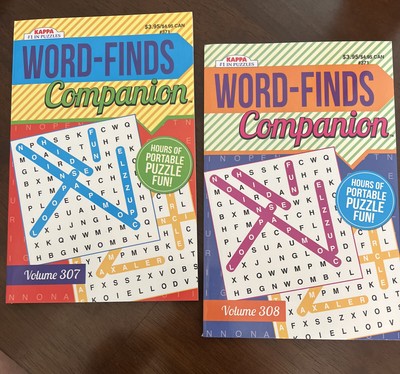Word Finds Companion 2 Books Volumes 307- 308 Paperback New Search Word Kappa