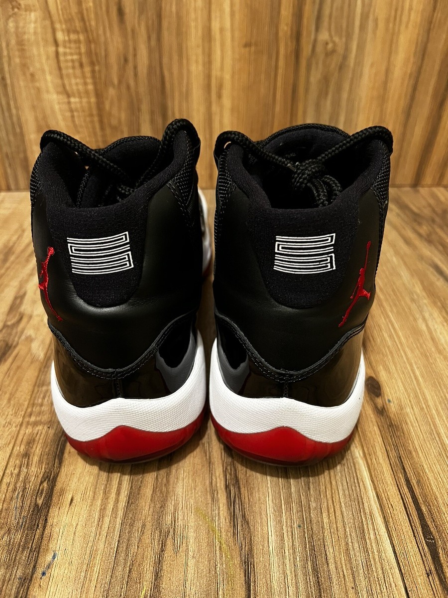 Air Jordan 11 Retro Bred 2012 Size 8.5 OG Box Black Red 378037-010 Nike 2012 Air Jordan 11 Retro Bred Patent Black Red 378037  main image 3
