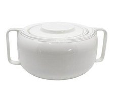 ANDREA FONTEBASSO ZUPPIERA 2.9 LT IN PORCELLANA FILO PLATINO - GLOBE COUTURE