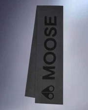 NEW MOOSE KNUCKLES LOGO OVERSIZED  REVERSIBLE CASHMERE BLACK GRAY SCARF SHAWL