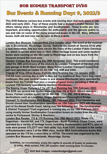 Bus Events & Running Days 9, 2022/2023 DVD. - Picture 2 of 2