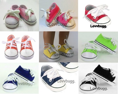 White High Tops Sneakers for American Girl 18" Doll Shoes FREESHIP ADDS! LovvU! - Picture 10 of 24