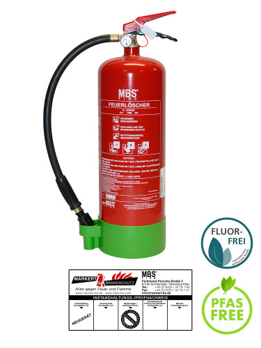 2x 6l Schiuma Estintore Incl. Placca 27A=9LE Estintori A Schiuma Con Manometro - Foto 5