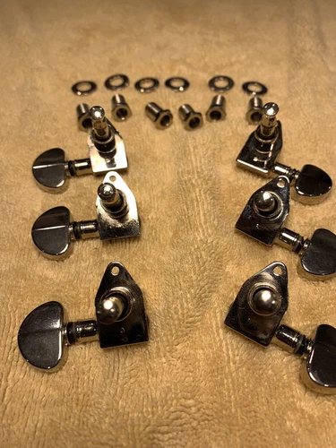 Grover Chrome “Flatback” Guitar Tuners for Gibson Les Paul or SG
