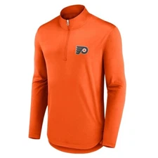 Fanatics Men’s Philadelphia Flyers Tough Minded 1/4 Zip Jacket Jersey Medium M