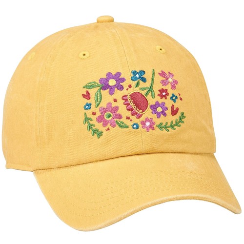 ALLSAINTS 100% Cotton Baseball Cap Color Red With Floral  display picture 1