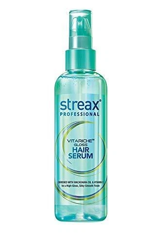 Streax Hair Serum 100ml and Streax Pro Hair Serum Vita Gloss 100ml COMBO PACK