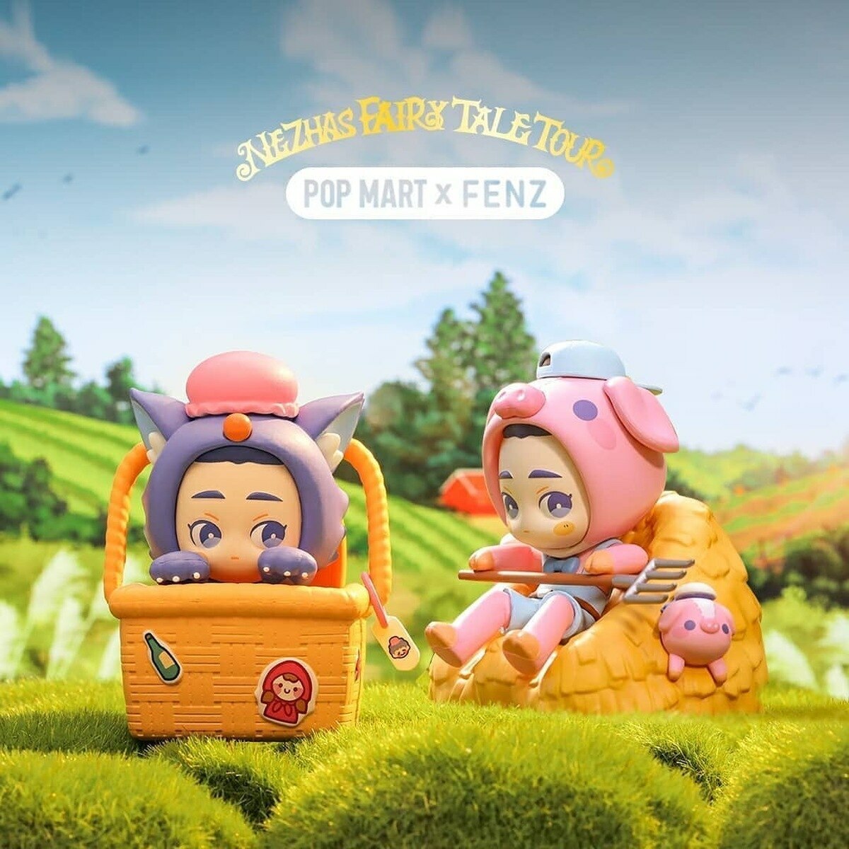 Pop Mart Nezha's FAIRY TALE TOUR Series by Fenz 3.5