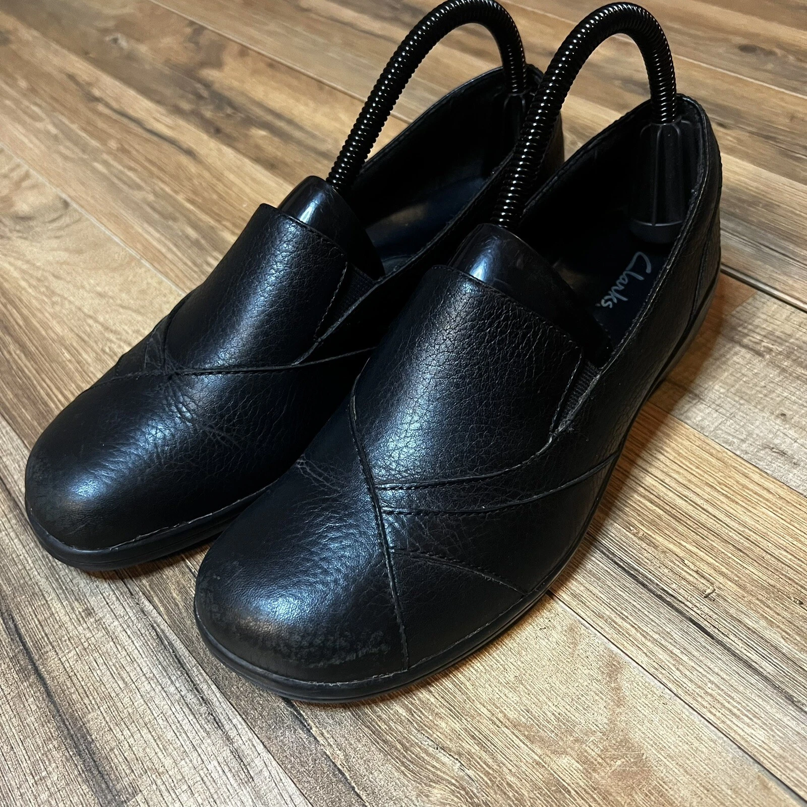 Mocassino slip on Clarks donna 7 5 pelle liscia 84629 comfort carriera