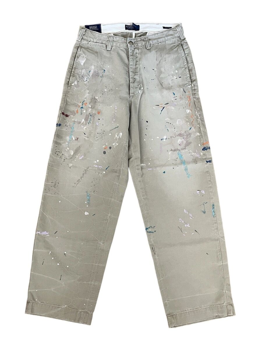 Polo Ralph Lauren Paint Splatter Chino 30 x 32 Cotton Twill Polo Ralph Lauren Paint Splatter Chino 30 x 32 Cotton Twill