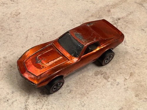 Original Hot Wheels Redline - Orange US Custom Corvette!! - Free Shipping!!