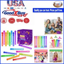 20 Pack Rainbow Bubble Wands Easter Party Favors Kids  Toddler Birthday Clas...