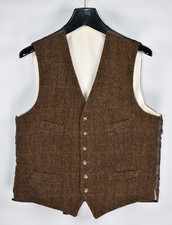 Polo Ralph Lauren Tweed Waistcoat Vest Men's size 42R