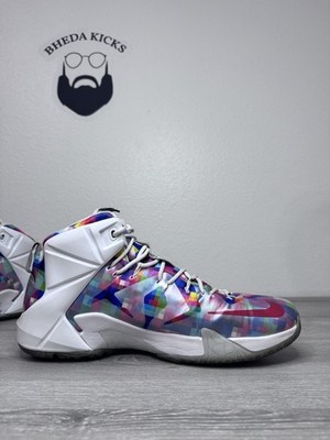 Size 15 - Nike LeBron 12 EXT Prism 2015 748861-900 Authentic Rare