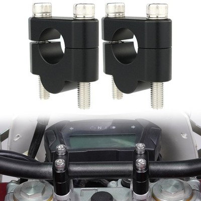 Aluminum Handlebar Risers Mount Clamp Adapter Fit For Suzuki Bandit GSF600 95-04