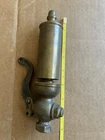 Antique Buckeye Brass Works Steam Whistle with Valve Lever
