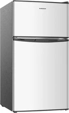Mini Fridge with Freezer, 3.2 Cu.Ft Small Refrigerator, 5 Settings Temperature A