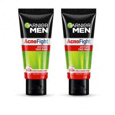 Garnier Men Acno Fight Face Wash 50g 2er Pack Anti Pickel Oil Control Clean