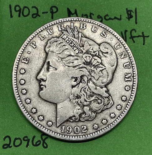 1902-P Morgan Dollar $1 Vf Very Fine See Pictures
