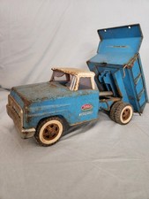 Vintage Tonka Hydraulic Blue Dump Truck Pressed Steel 1965-67 Made In USA