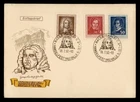 DR WHO 1952 GERMANY DDR FDC MUSIC FESTIVAL PORTRAIT COMBO M77163