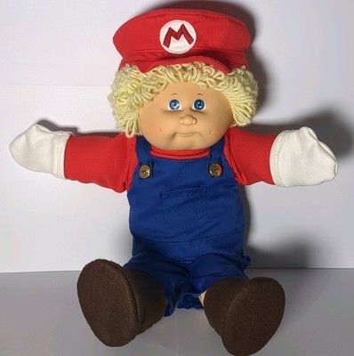 Cabbage Patch Kids Custom Super Mario Doll Coleco 1984. New Outfit. Head 4