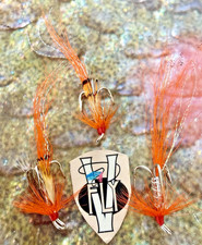 3 V Fly All Size Signature Low Water Ally's Silver Shrimp Treble Salmon Flies