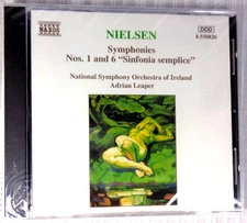 Nielsen Adrian Leaper - Symphonies No 1 & 6 Sinfonia Semplice Naxos CD 1995 NEW!