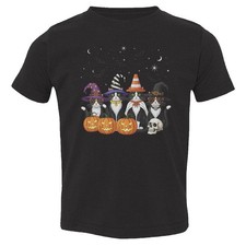Funny Witchy Cat Squad - Halloween Pumpkin Graphic Toddler T-Shirt