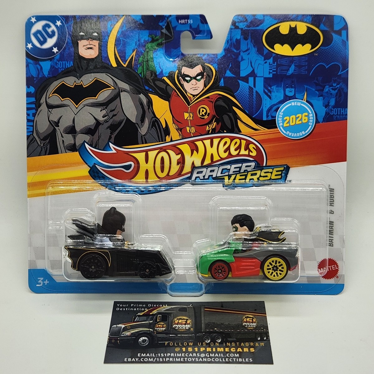Hot Wheels Racer Verse 2-Pack DC Comics BATMAN & ROBIN 2026