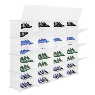 Multi-Cube Home Dorm Entryway Hall Stackable Storage Shelf Organizer Shoes Rack
