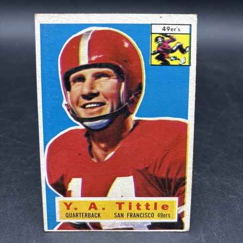 Y. A. Tittle #86 1956 Topps card