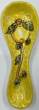 Vietri Pottery 9’’ Spoonrest Lemon Pattern Made/Painted by hand-Italy