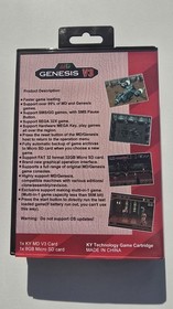 Sega Genesis 1200 game In 1 V3 Pro Game Cartridge w/case!  MegaDrive