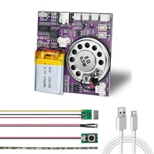 XLW Sound Module, 16MB Push Button, 50 mm/1.97 in X 50 in, Purple