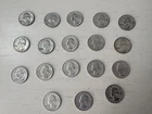 Lot of 18 US Silver Quarters 90% - Washington - All 1964