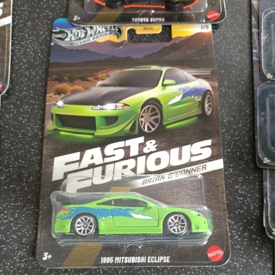 HOT WHEELS 1995 MITSUBISHI ECLIPSE BRIAN O CONNOR FAST AND FURIOUS 1:64 DIECAST