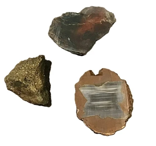 3 Odd looking Rocks-Stones-Crystals-Specimen /UNKNOWN Composition/AS-IS