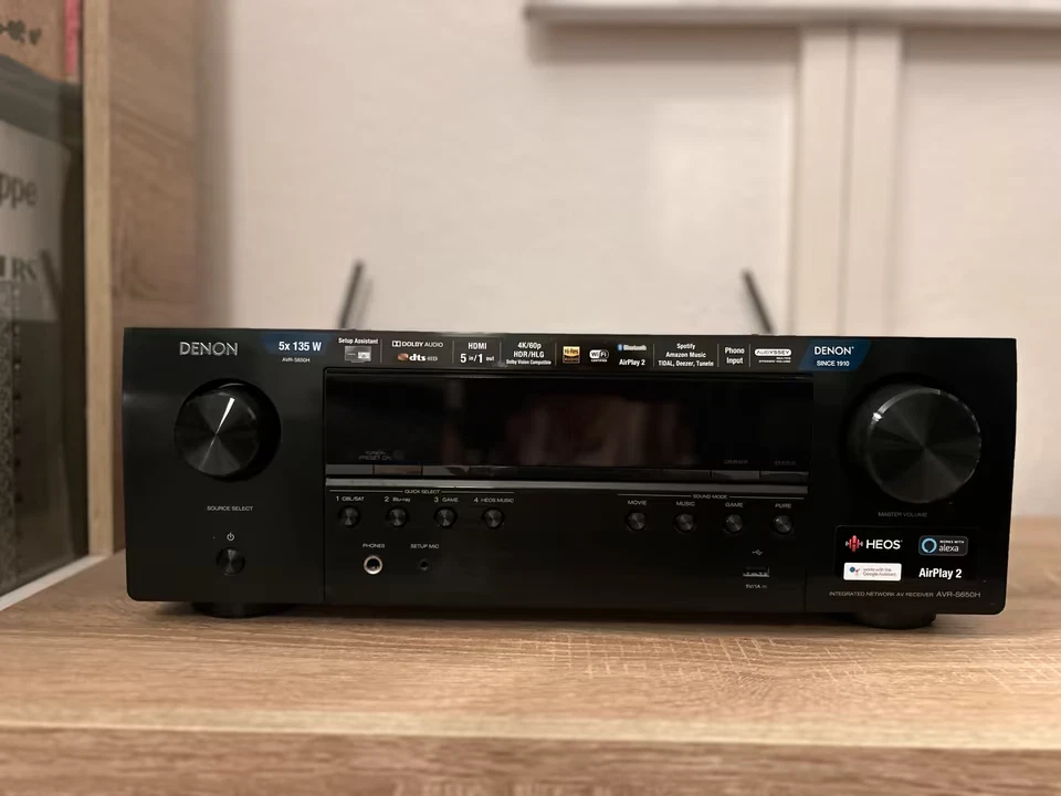 DENON AVR-S650H Network 5.2 Receiver HEOS AirPlay2 Bluetooth HiRes eARC 4k UHD - Bild 4 von 4