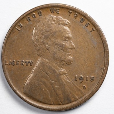 1915-D Lincoln Wheat Penny Cent Extremely Fine (XF)