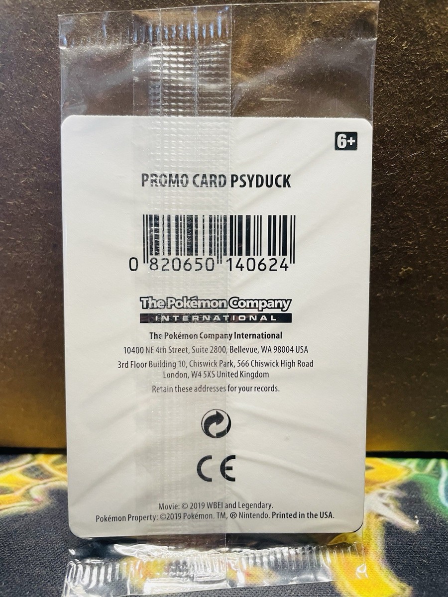 SEALED Psyduck SM199 Detective Pikachu Target Exclusive Promo
