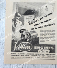 Villiers Engines Power Drive Machine Wolverhampton 1953 vintage print advert