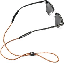 Leather Sunglasses Strap - Glasses Retainer Cord for Men or Women, Secure Chain