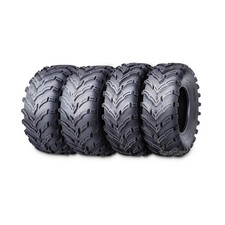 Full Set ATV UTV Tires, 25x8-12 Front, 25x10-12 Rear, 6PR, Tubeless