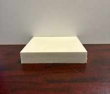 HDPE High Density Polyethylene Plastic Sheet 3/8" x 6" x 18" White Color