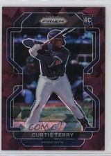 2022 Panini Prizm Tier II Burgundy Cracked Ice Prizm 5/25 Curtis Terry #212 uk2