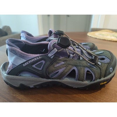 Merrell All Out Blaze Sieve Castle Rock Purple Hiking Water Sandals Womens 7